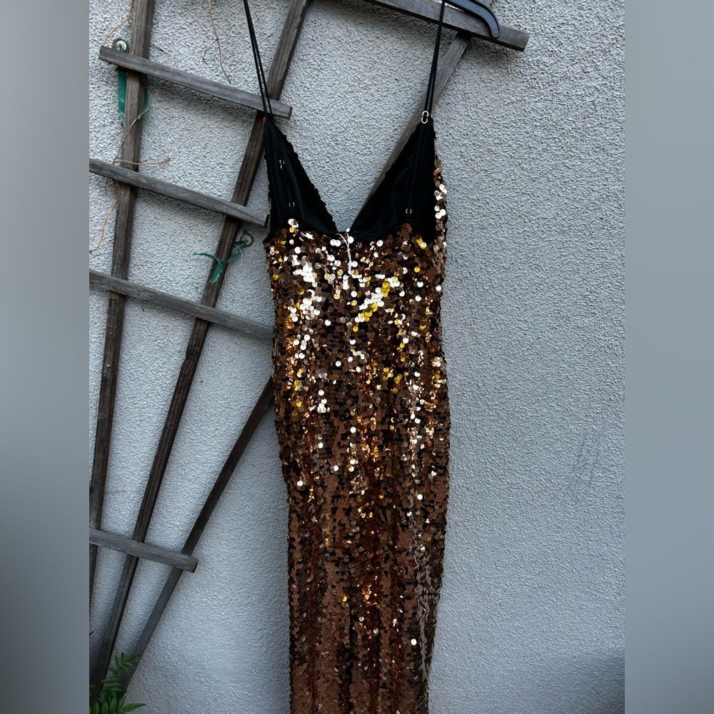 Camila Coelho Yuki Maxi Dress in Gold - Picture 12 of 12